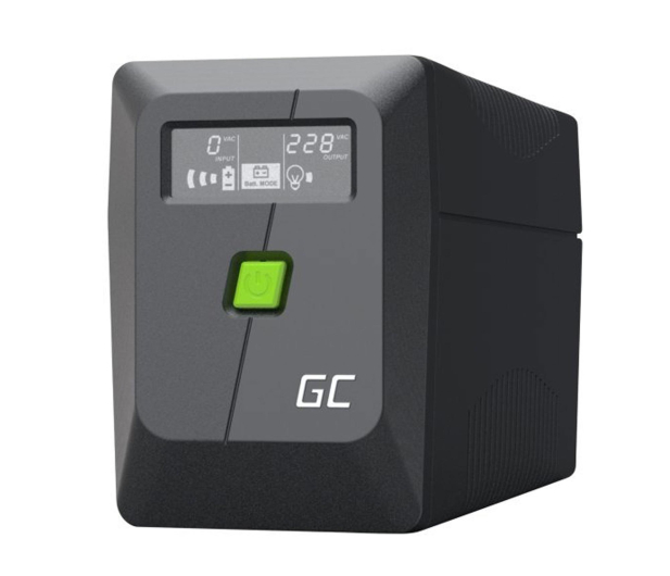 Green Cell UPS PowerProof (850VA/480W, LCD) UPSLM480 / 5904326375598 - 1364725 - zdjęcie
